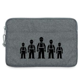 Construction Worker Team - Laptop bag 13" - heather grey - Front