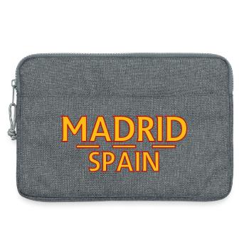 Madrid – Spanien - Laptoptasche 13" - Grau meliert - Vorne
