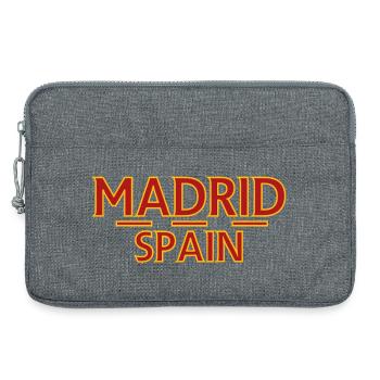 Madrid – Spanien - Laptoptasche 13" - Grau meliert - Vorne