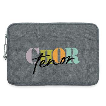 Chor Tenor - Laptoptasche 13" - Grau meliert - Vorne