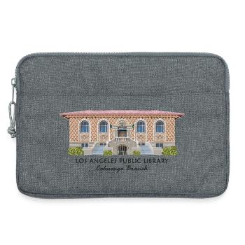 Los Angeles Öffentliche Bibliothek, handgezeichnet - Laptoptasche 13" - Grau meliert - Vorne
