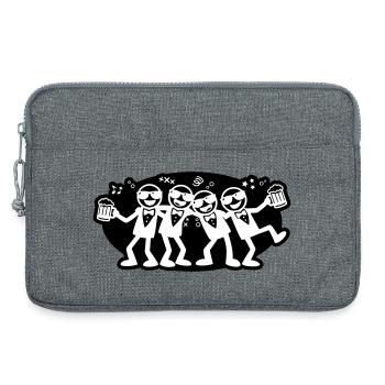 Bière du groupe d’amis du marié - Sacoche pour ordinateur portable 13 pouces - gris chiné - Devant