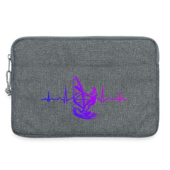 Statement for all windsurfers - Laptop bag 13" - heather grey - Front