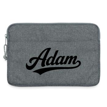 Adam name first last family - Laptop bag 13" - heather grey - Front