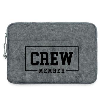 crew member - Laptop bag 13" - heather grey - Front