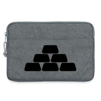 Gold bullion - Laptop bag 13" - heather grey - Front