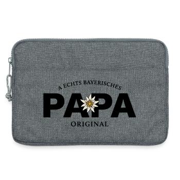 Bayerisches Original - Papa - Laptoptasche 13" - Grau meliert - Vorne