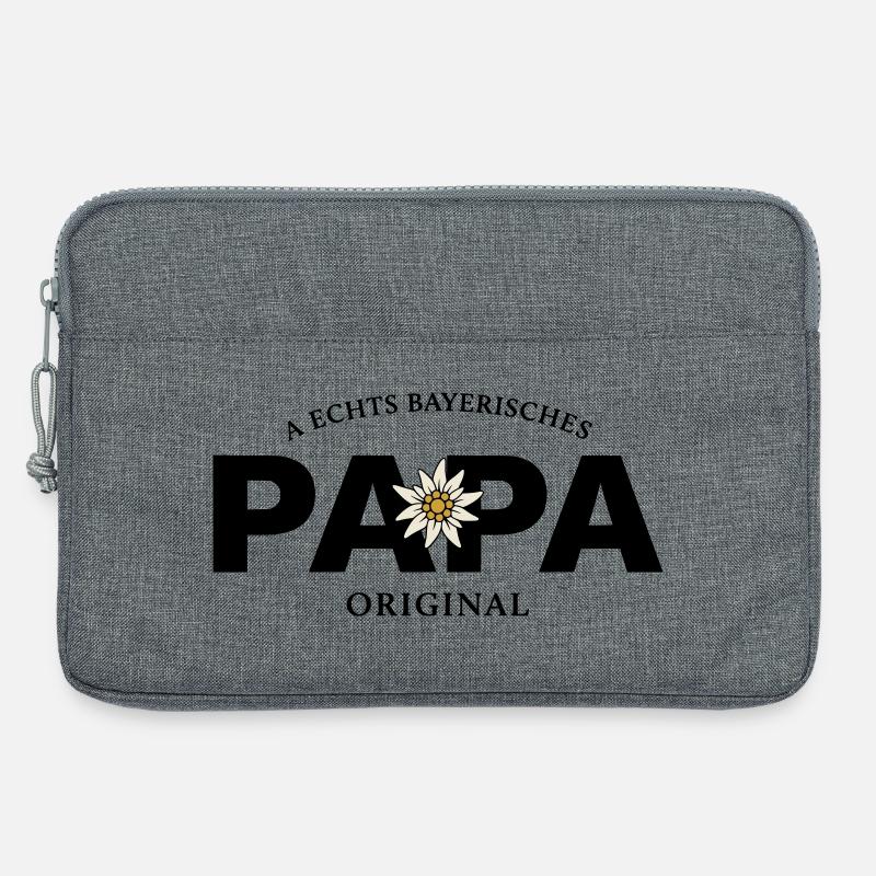 Bayerisches Original - Papa - Laptoptasche 13" - Grau meliert