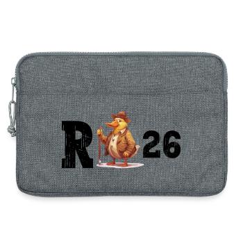 Rente 2026 Ente Rentner Rentnerin Ruhestand Lustig - Laptoptasche 13" - Grau meliert - Vorne