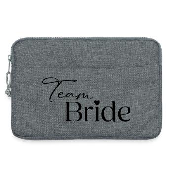 Team Bride - Laptop bag 13" - heather grey - Front
