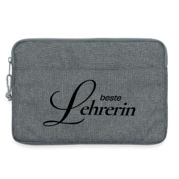 Beste Lehrerin - Laptoptasche 13" - Grau meliert - Vorne