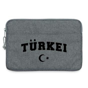 Türkei T-Shirt Türkiye - Laptoptasche 13" - Grau meliert - Vorne