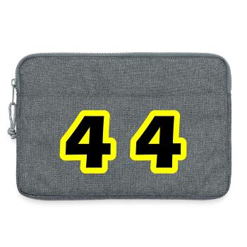 44 Symbole numérique - Sacoche pour ordinateur portable 13 pouces - gris chiné - Devant