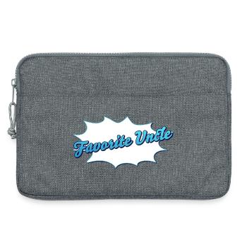Favorite Uncle lettering for your favorite uncle - Laptop bag 13" - heather grey - Front