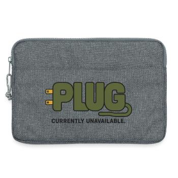 PLUG – Currently Unavailable - Laptop bag 13" - heather grey - Front