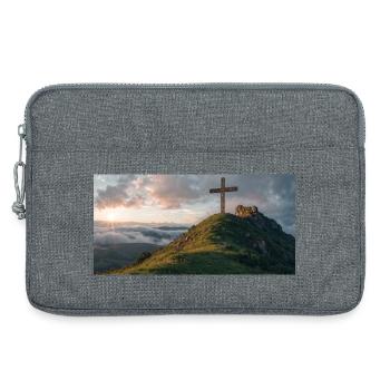 Das Kreuz - Laptoptasche 13" - Grau meliert - Vorne