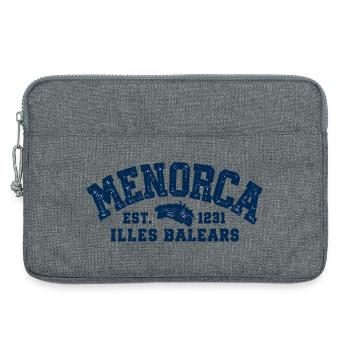 Menorca - Insel - Mittelmeer - Spanien - Balearen - Laptoptasche 13" - Grau meliert - Vorne