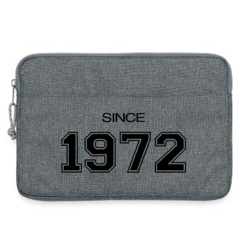 Birthday gift 1972 - Laptop bag 13" - heather grey - Front