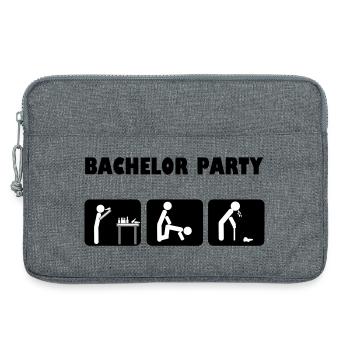 Bachelor celebration - Laptop bag 13" - heather grey - Front