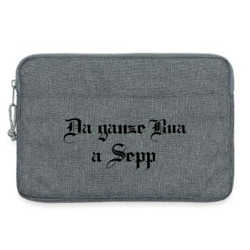 Da ganze Bua a Sepp - Laptoptasche 13" - Grau meliert - Vorne