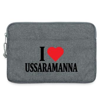 T-shirt J’adore Ussaramanna t-shirt Sardaigne - Sacoche pour ordinateur portable 13 pouces - gris chiné - Devant