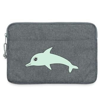 Dolphin Dolphins - Laptop bag 13" - heather grey - Front