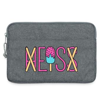 Eis - heiß - H EIS S  - Laptoptasche 13" - Grau meliert - Vorne