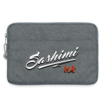 Sashimi Sushi - I Love Sashimi - Cuisine Japonaise - Sacoche pour ordinateur portable 13 pouces - gris chiné - Devant