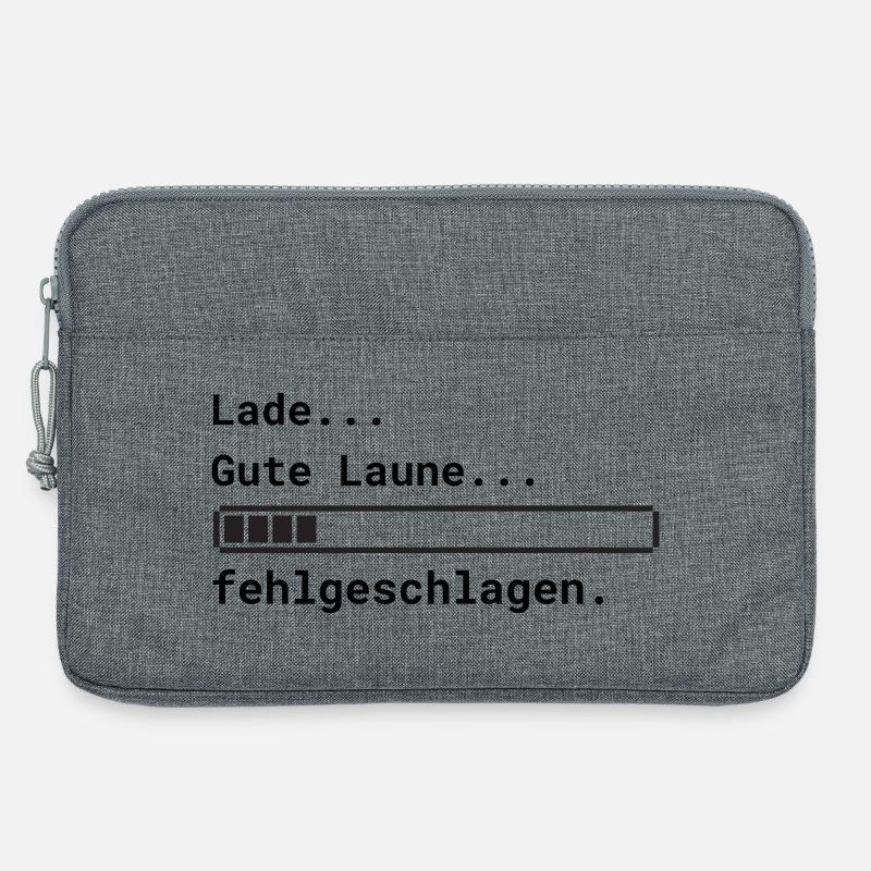 Lade Gute Laune - Laptoptasche 13" - Grau meliert