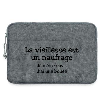 Naufrage - Sacoche pour ordinateur portable 13 pouces - gris chiné - Devant