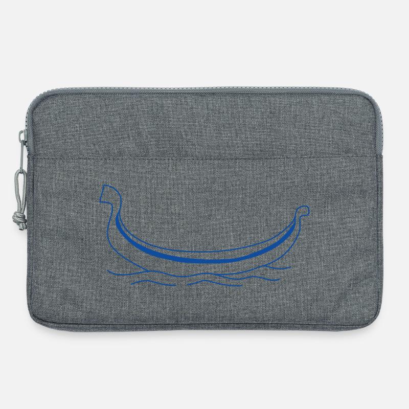 Typische venedische Gondel - Laptoptasche 13" - Grau meliert