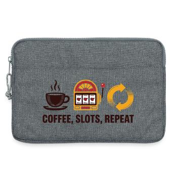 Machines à sous à café Jeux de casino répétés - Sacoche pour ordinateur portable 13 pouces - gris chiné - Devant