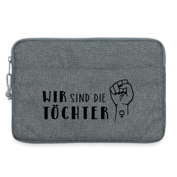 We are the daughters! - Laptop bag 13" - heather grey - Front