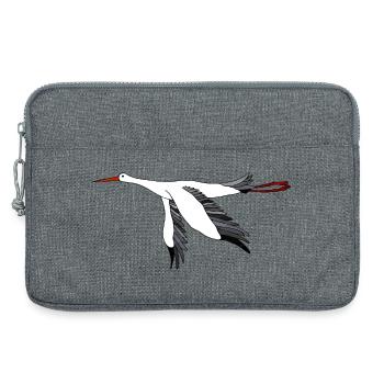 Cigogne - Sacoche pour ordinateur portable 13 pouces - gris chiné - Devant