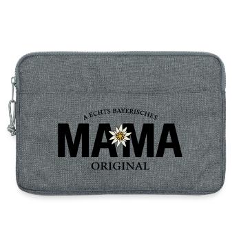 Bayerisches Original - Mama - Laptoptasche 13" - Grau meliert - Vorne