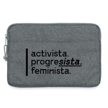 activista.progresista.feminista. - Laptop bag 13" - heather grey - Front