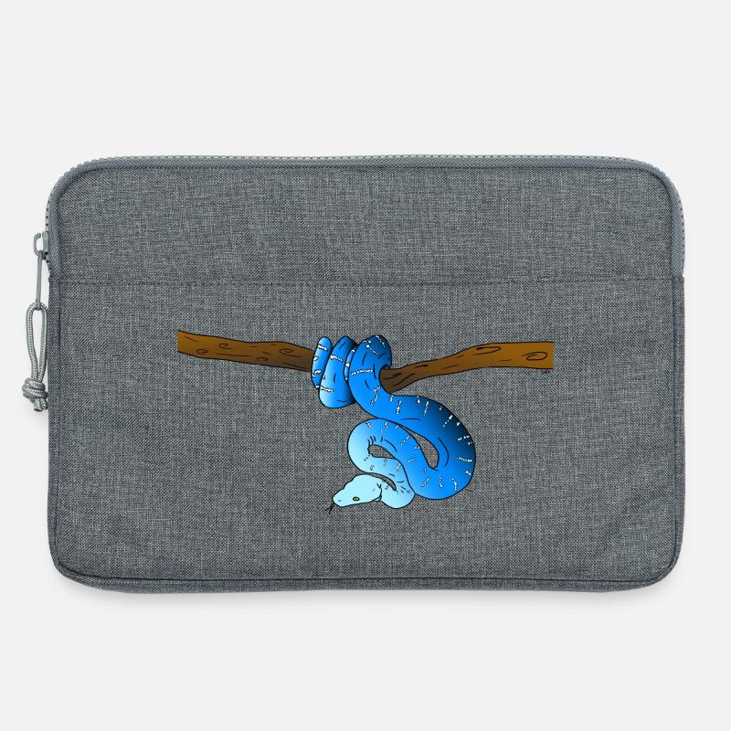 Blue Snake - Laptop bag 13" - heather grey