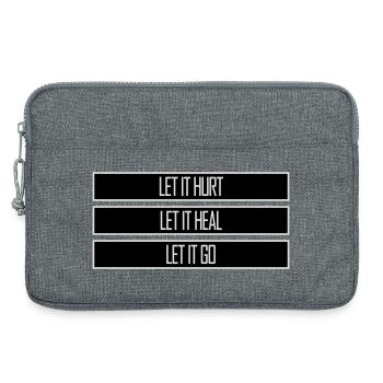 Let It Hurt Let It Heal Let It Go Inspirierend - Laptoptasche 13" - Grau meliert - Vorne