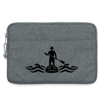 Stand Up Paddling SUP Board Wassersport See - Laptoptasche 13" - Grau meliert - Vorne