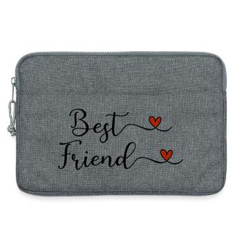 Best Friend - Laptop bag 13" - heather grey - Front