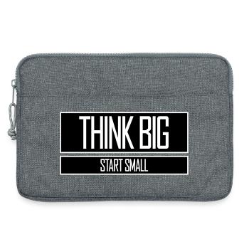 Pensez Grand, Commence, Petit, Motivation, Mentalité, Évolution. - Sacoche pour ordinateur portable 13 pouces - gris chiné - Devant
