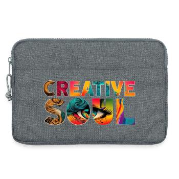 Creative Soul Colorful Artist Saying - Laptop bag 13" - heather grey - Front