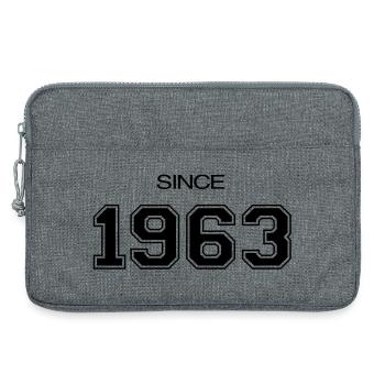 1963 Geburtstagsgeschenk - Laptoptasche 13" - Grau meliert - Vorne