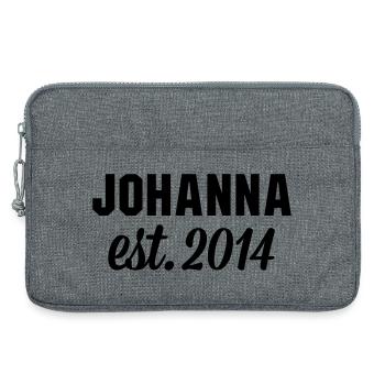Johanna est 2014 - Laptoptasche 13" - Grau meliert - Vorne
