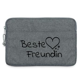 Best friend - Laptop bag 13" - heather grey - Front