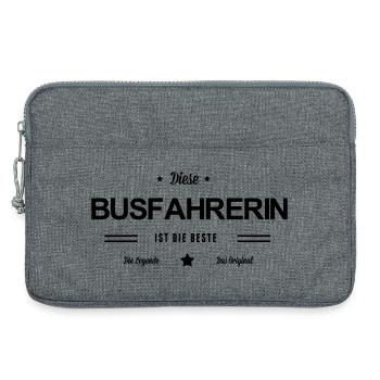 Beste Busfahrerin - Laptoptasche 13" - Grau meliert - Vorne