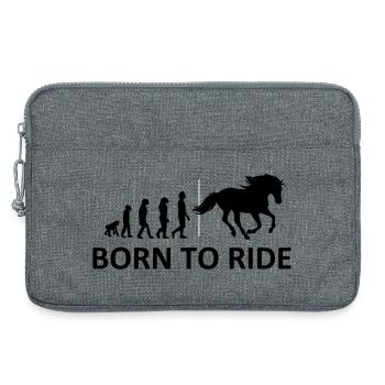 Born to Ride Horse - Laptop bag 13" - heather grey - Front