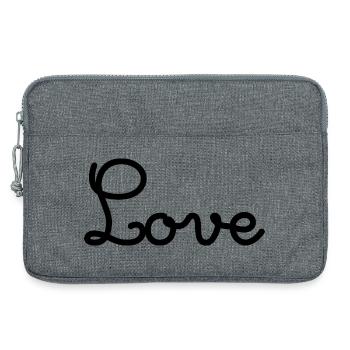 VALENTINSTAG. Junggesellinnenabschied. ICH LIEBE DICH. ICH LIEBE DICH. LIEBE - Laptoptasche 13" - Grau meliert - Vorne