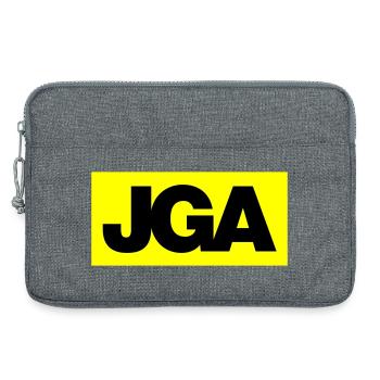 Emblème / Logo d’enterrement de vie de garçon 2C - Sacoche pour ordinateur portable 13 pouces - gris chiné - Devant
