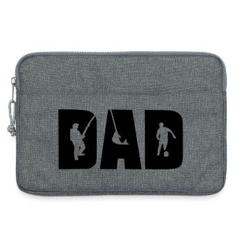 DAD - Laptop bag 13" - heather grey - Front